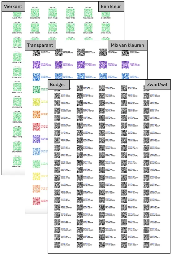 BlinkQR-stickerpakket